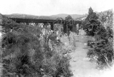 The Victoria Battery low level water race upstream water race flume bridge.